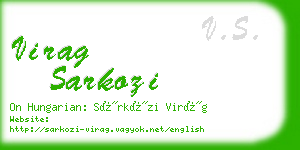 virag sarkozi business card